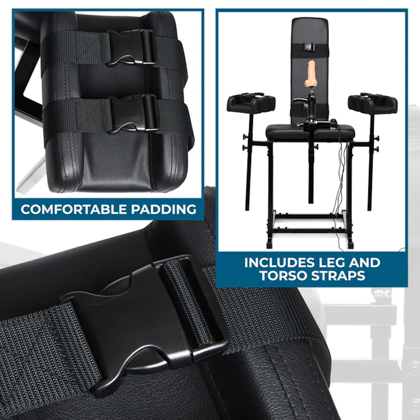 Master Series - Ultimate Obedience Chair w/Sex Machine