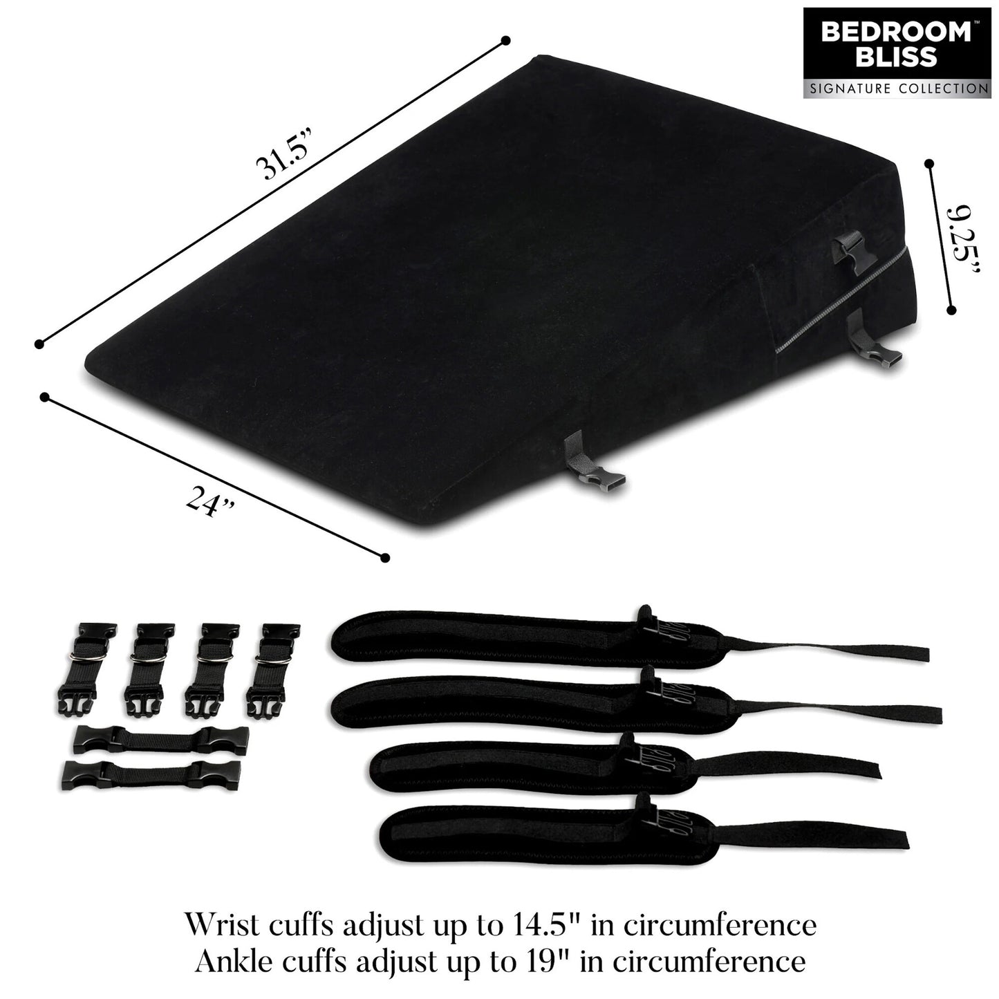 Bedroom Bliss - XL Bondage Cushion Set - Noir