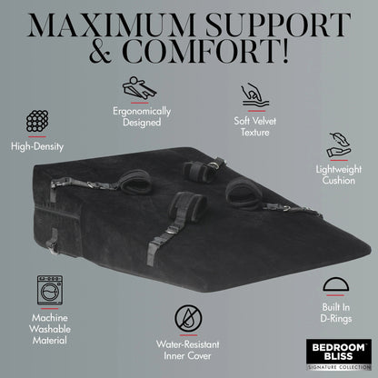 Bedroom Bliss - XL Bondage Cushion Set - Noir