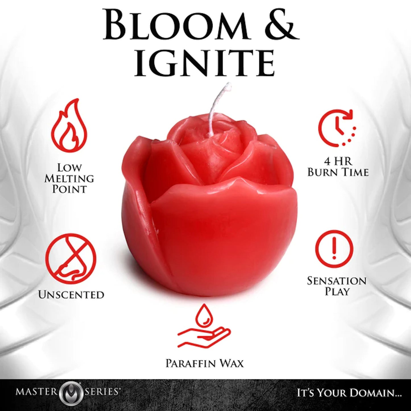 Master Series - Flaming Rose Drip Candle