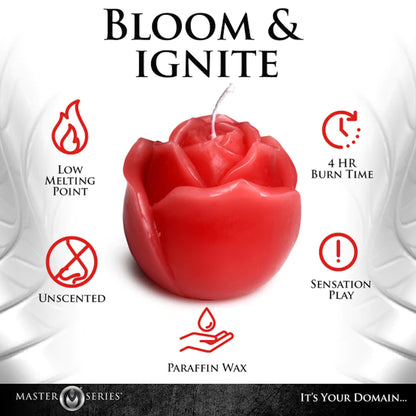 Master Series - Flaming Rose Drip Candle