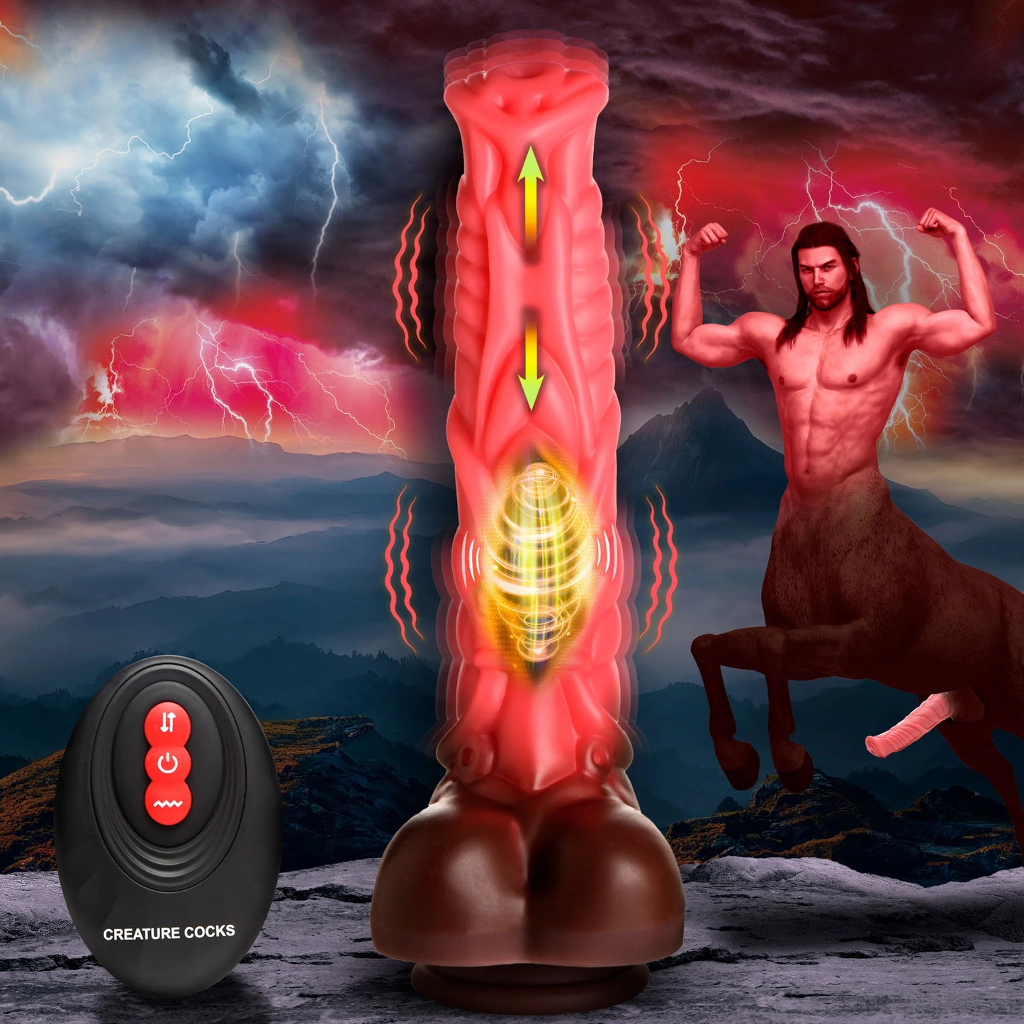 Creature Cock - Deluxe Centaur Thrusting & Vibrating Dildo