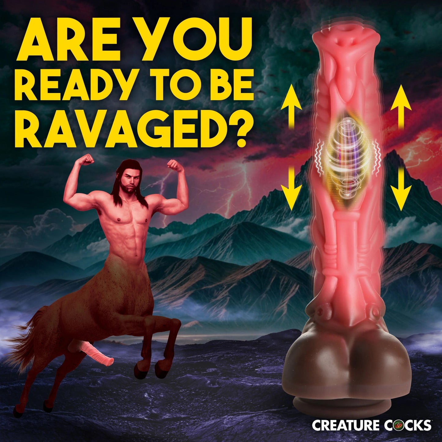 Creature Cock - Deluxe Centaur Thrusting & Vibrating Dildo