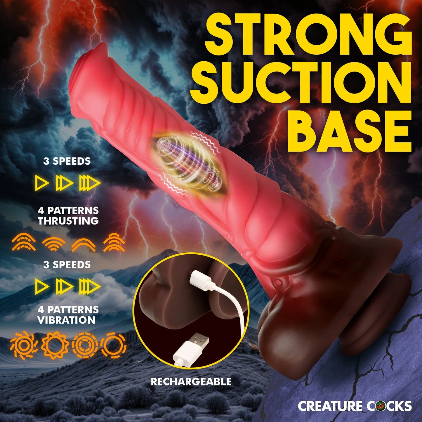 Creature Cock - Deluxe Centaur Thrusting & Vibrating Dildo