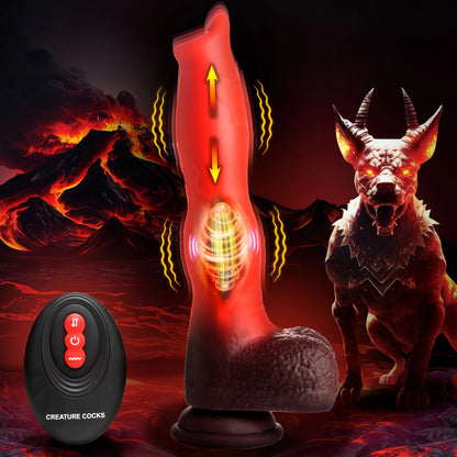 Creature Cock - Ramming Hound Thrusting & Vibrating Dildo