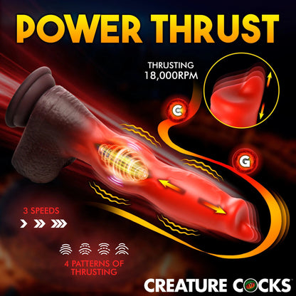 Creature Cock - Ramming Hound Thrusting & Vibrating Dildo