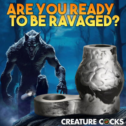 Creature Cock - Night Prowler Enhancer w/ Ball Strap - Noir/Large