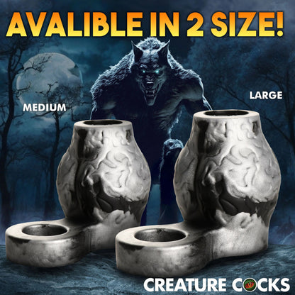 Creature Cock - Night Prowler Enhancer w/ Ball Strap - Noir/Large