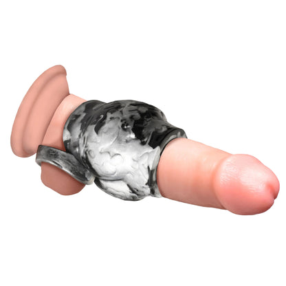 Creature Cock - Night Prowler Enhancer w/ Ball Strap - Noir/Medium