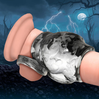 Creature Cock - Night Prowler Enhancer w/ Ball Strap - Noir/Medium