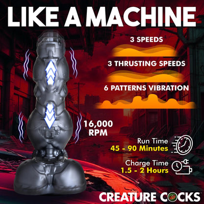 Creature Cock - Cyborg Cock Thrusting & Vibrating Dildo
