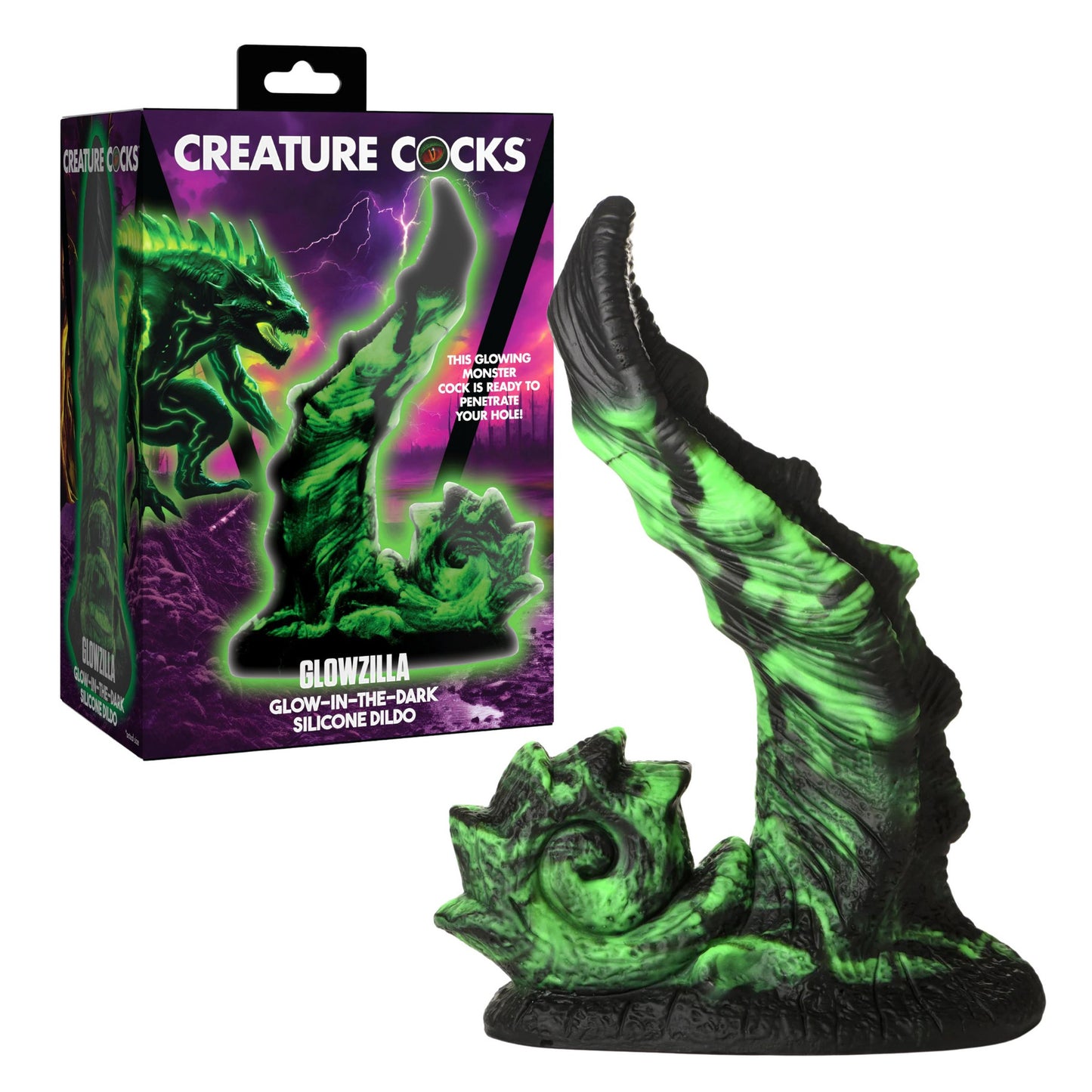 Creature Cock - Glowzilla Glow-In-The-Dark Dildo