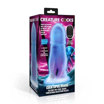 Creature Cock - Cocktopus Deluxe Vibrating Dildo Glow-in-the-Dark