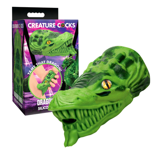 Creature Cock - Dragon Tamer Silicone Stroker - Vert
