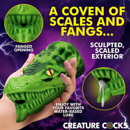 Creature Cock - Dragon Tamer Silicone Stroker - Vert