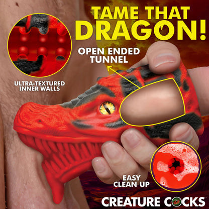 Creature Cock - Dragon Tamer Silicone Stroker - Rouge