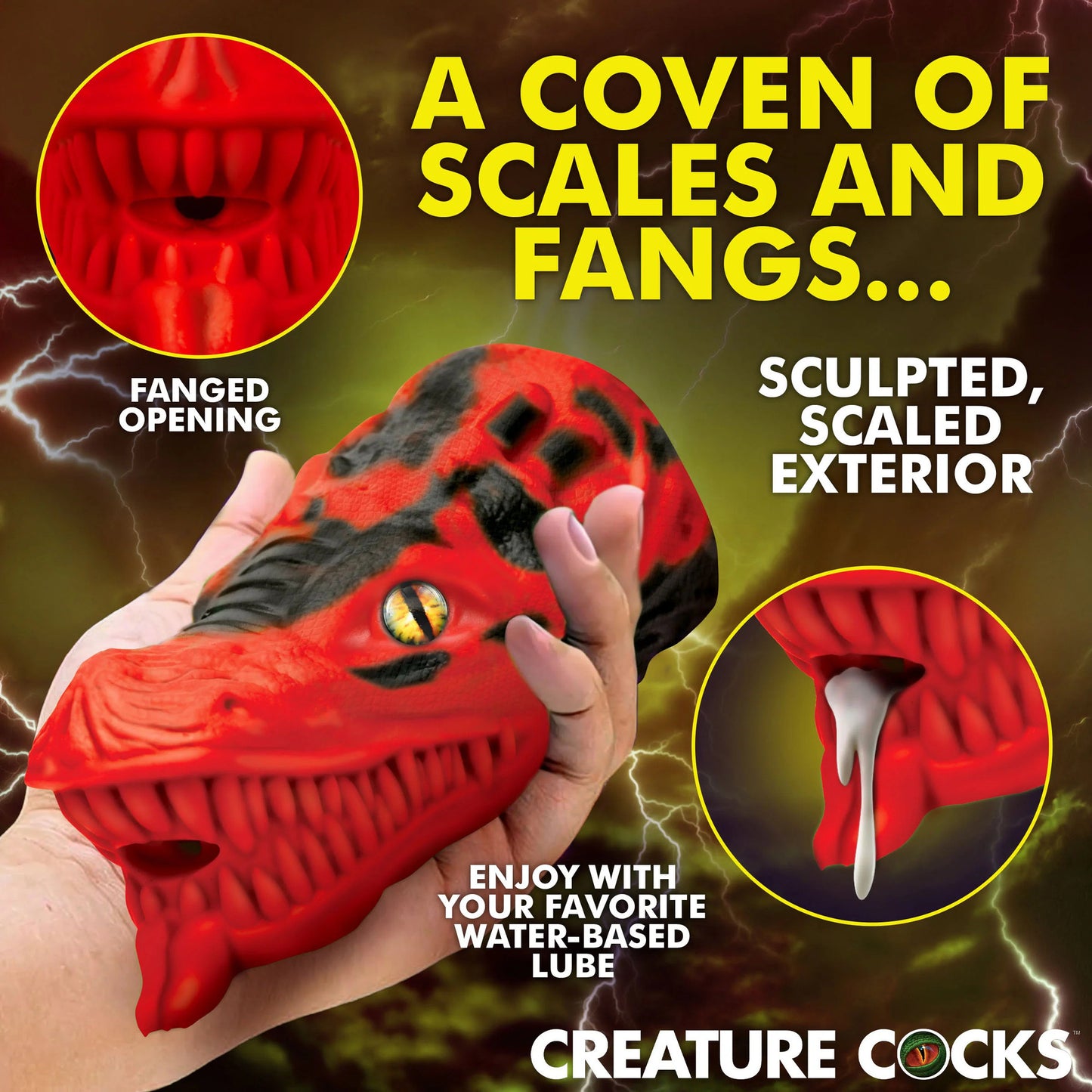 Creature Cock - Dragon Tamer Silicone Stroker - Rouge
