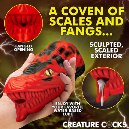 Creature Cock - Dragon Tamer Silicone Stroker - Rouge