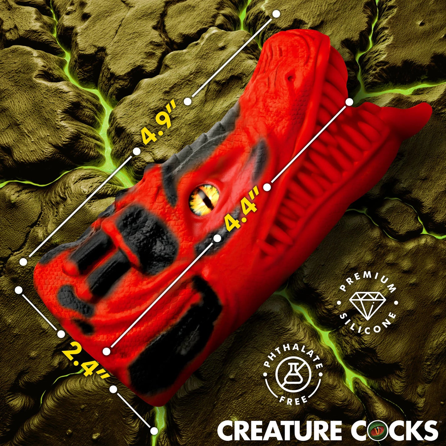 Creature Cock - Dragon Tamer Silicone Stroker - Rouge
