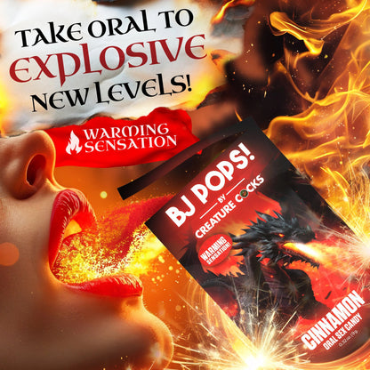 Creature Cock - BJ Pops! Warming Oral Sex Candy - Cinnamon