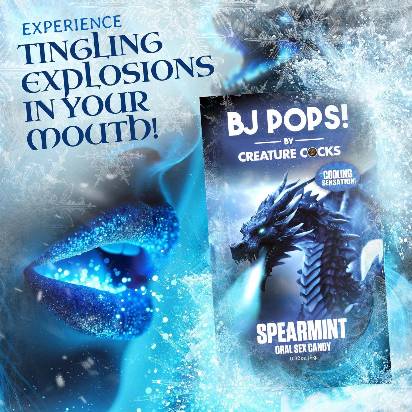 Creature Cock - BJ Pops! Cooling Oral Sex Candy - Spearmint