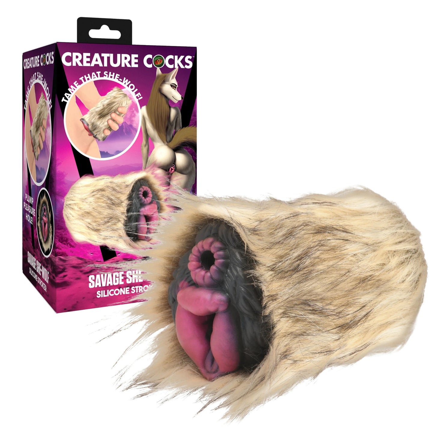Creature Cock - Savage She-Wolf Stroker