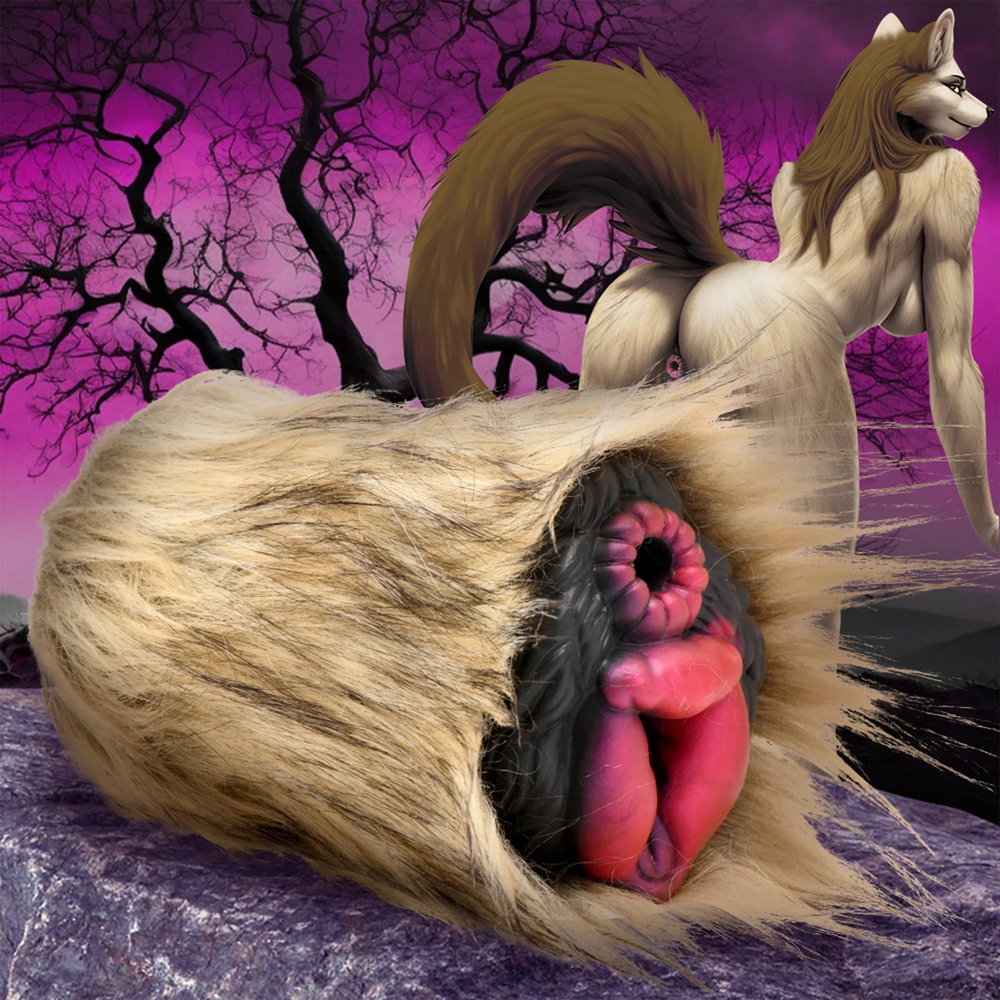 Creature Cock - Savage She-Wolf Stroker