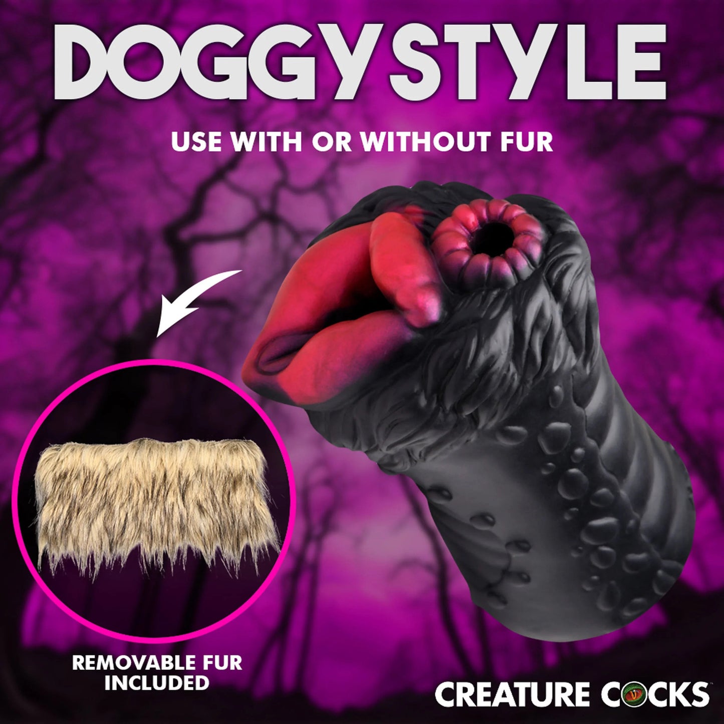 Creature Cock - Savage She-Wolf Stroker