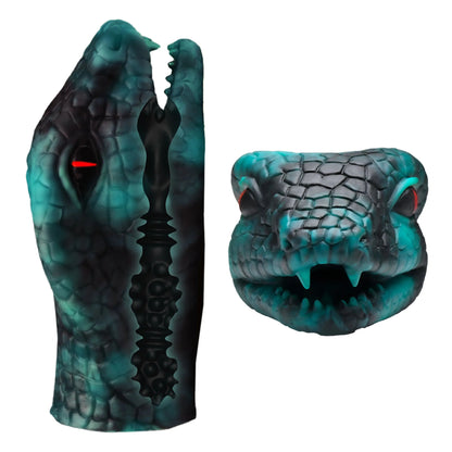 Creature Cock - Serpentine Silicone Stroker - Vert