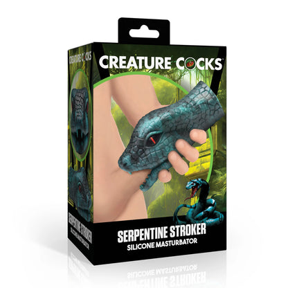 Creature Cock - Serpentine Silicone Stroker - Vert