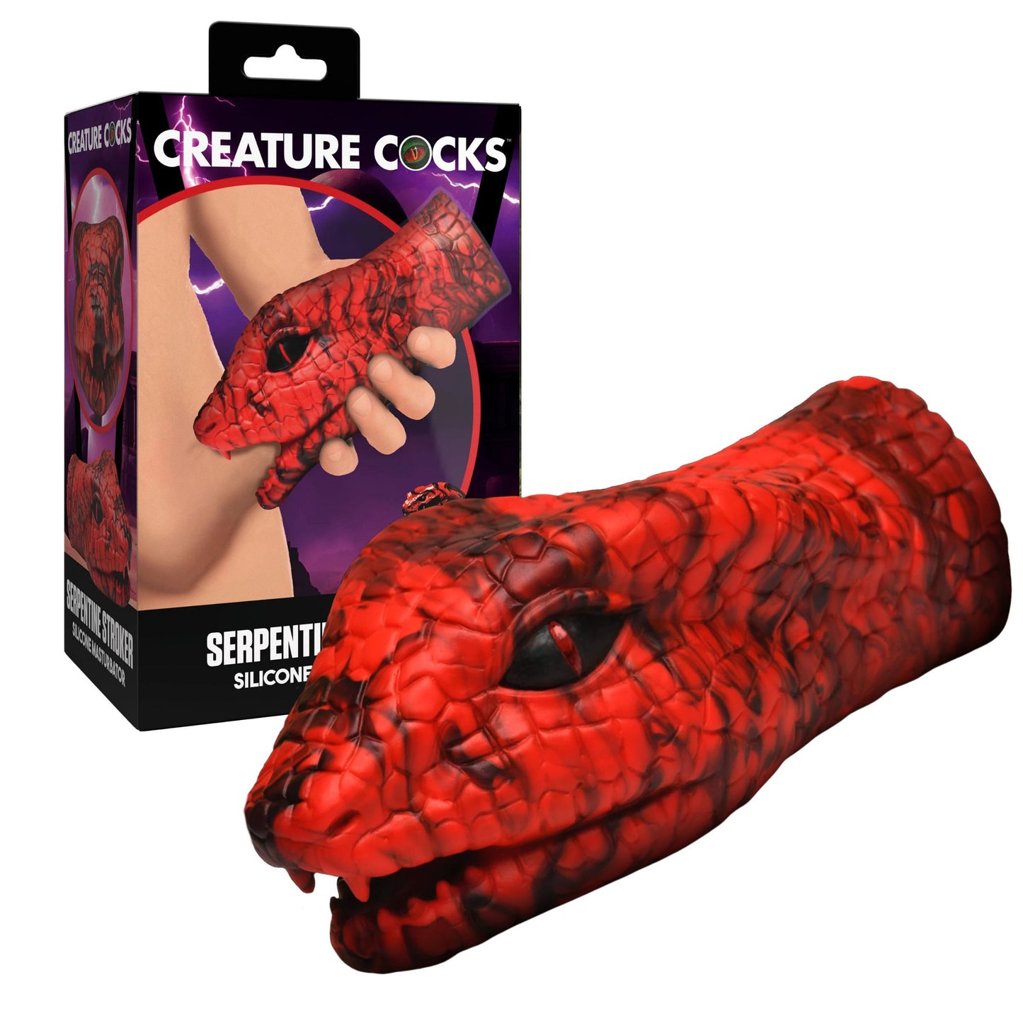 Creature Cock - Serpentine Silicone Stroker - Rouge
