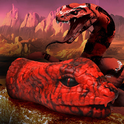 Creature Cock - Serpentine Silicone Stroker - Rouge