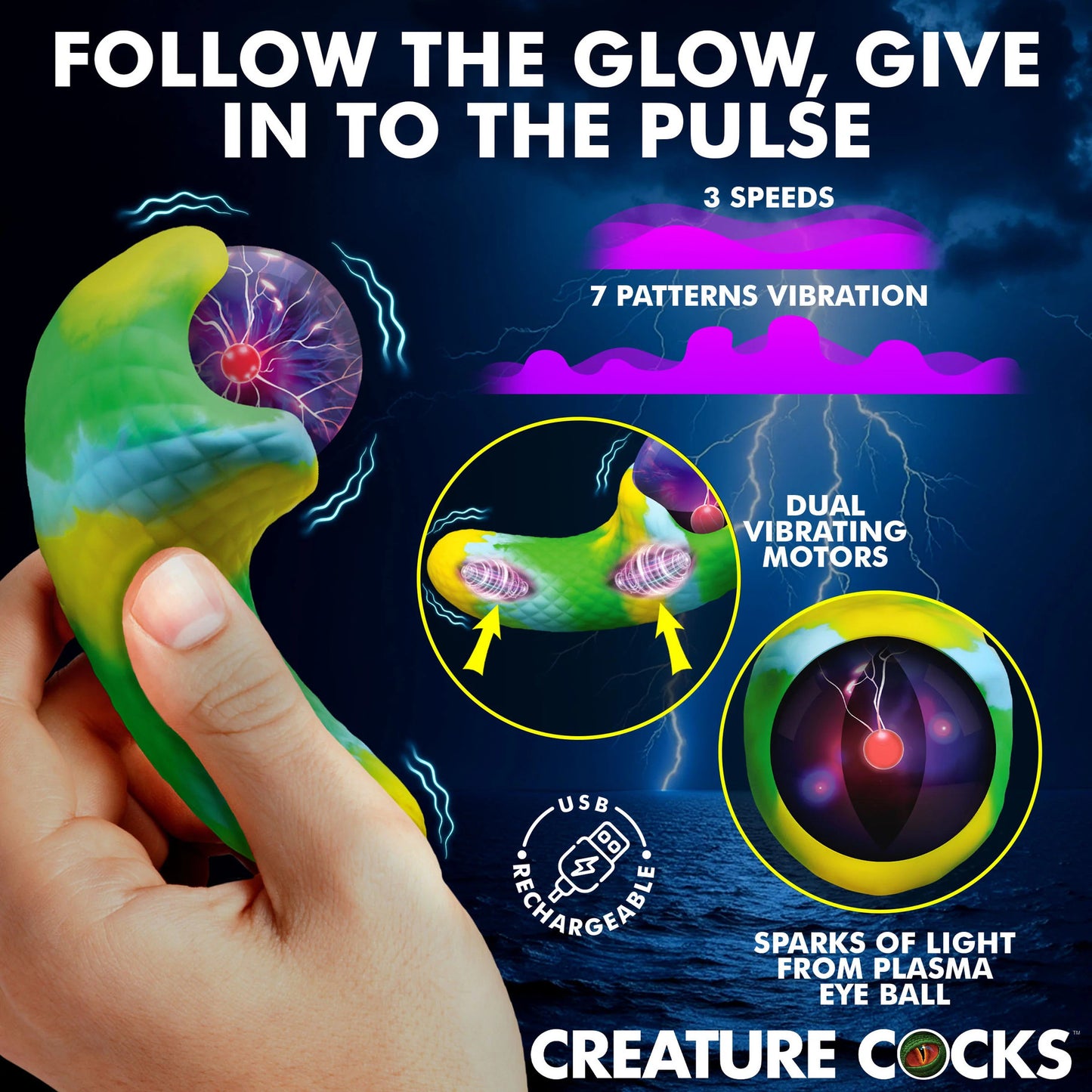 Creature Cock - Electric Eye Plasma Vibrator