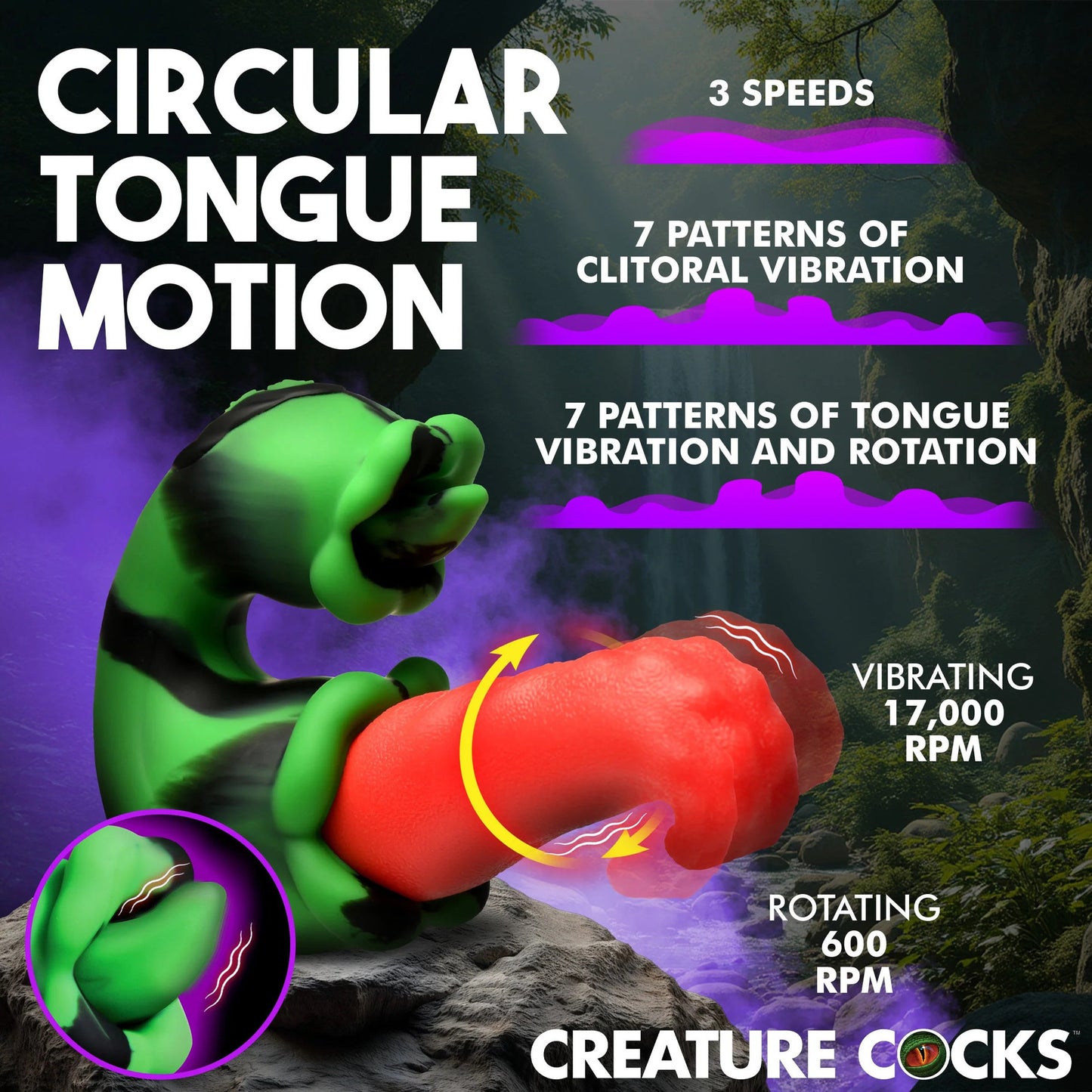 Creature Cock - Tongue Lasher Vibrator