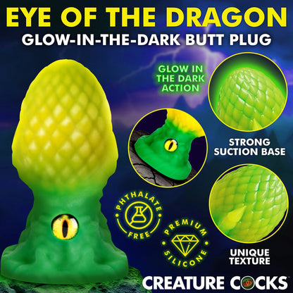 Creature Cock - Eye Of The Dragon Butt Plug - Vert