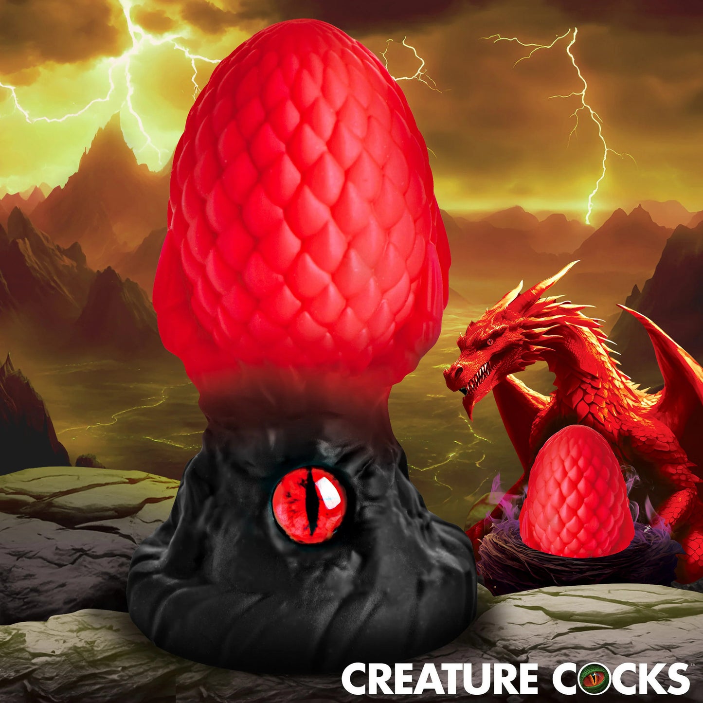 Creature Cock - Eye Of The Dragon Butt Plug - Rouge