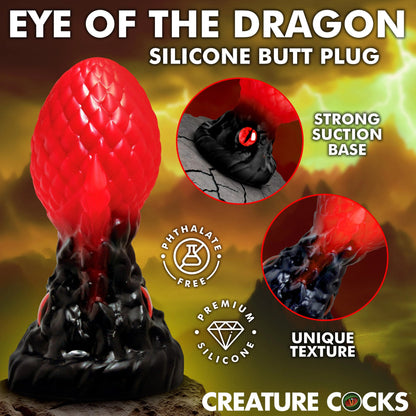 Creature Cock - Eye Of The Dragon Butt Plug - Rouge