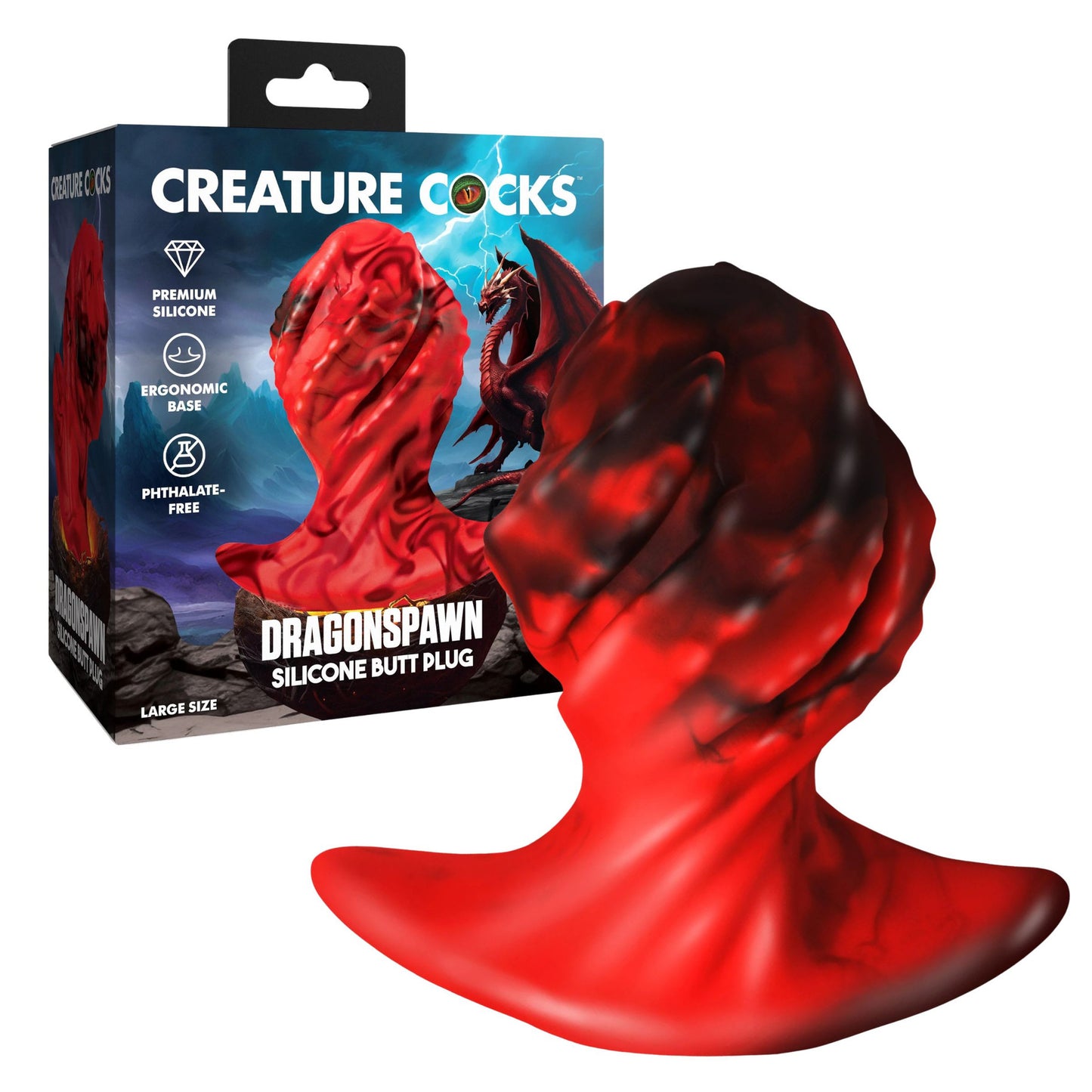 Creature Cock - Dragonspawn Butt Plug - Large