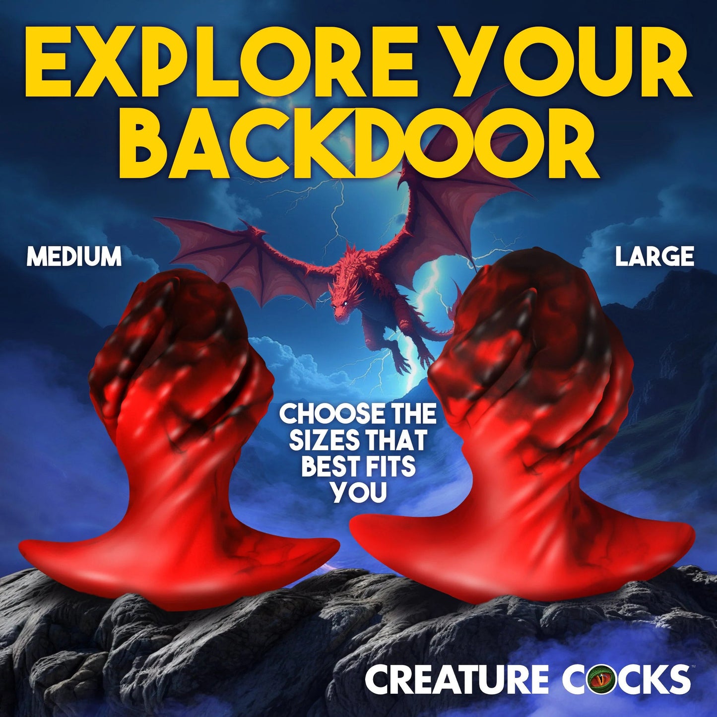 Creature Cock - Dragonspawn Butt Plug - Medium