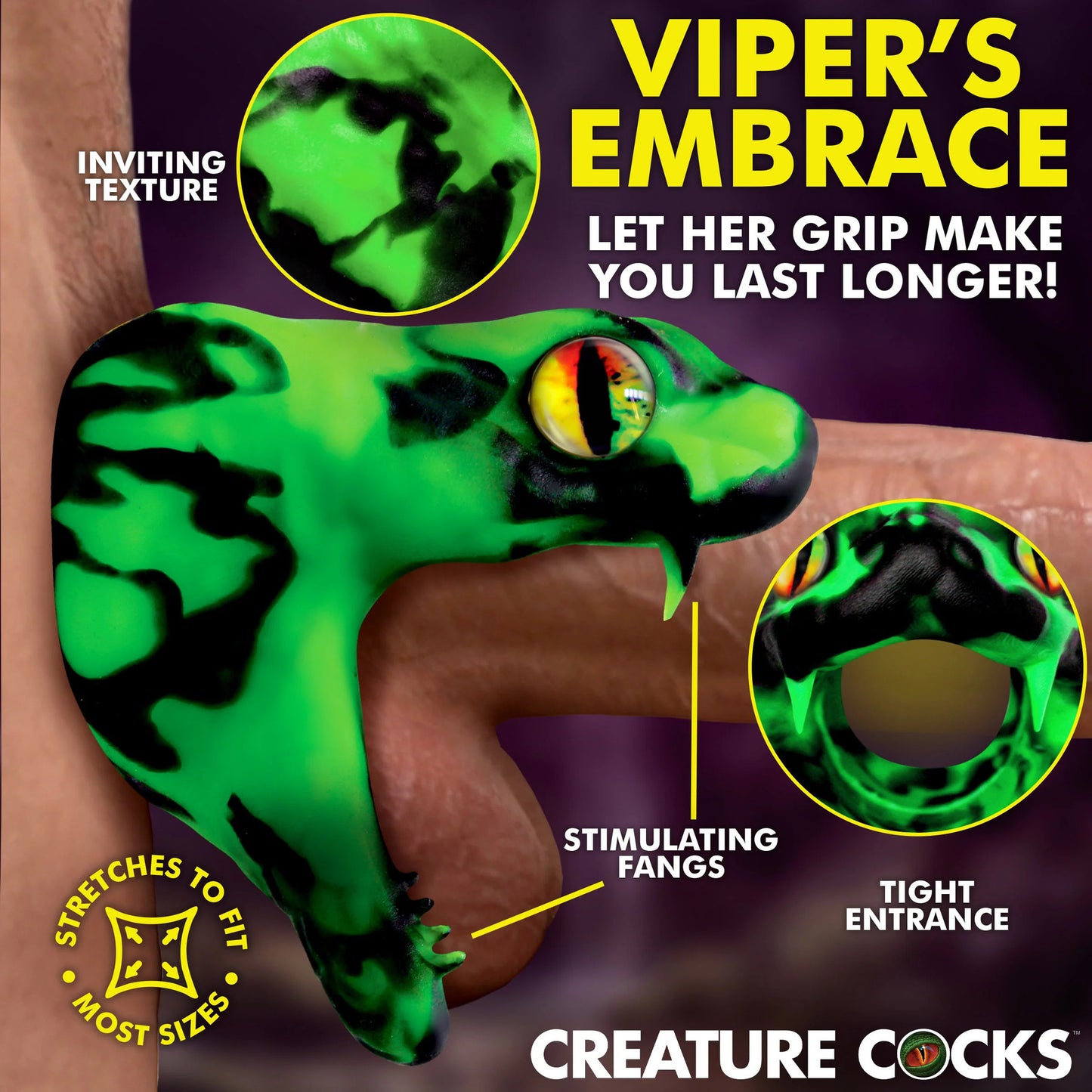 Creature Cock - Master Cobra Cock Ring - Vert