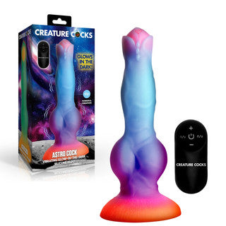Creature Cock - Astro Cock Vibrating Glow Dildo