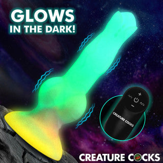 Creature Cock - Astro Cock Vibrating Glow Dildo
