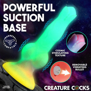 Creature Cock - Astro Cock Vibrating Glow Dildo
