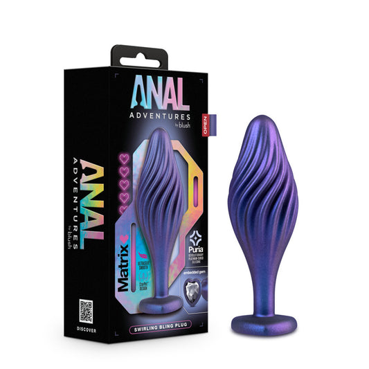 AAM - Swirling Bling Plug - Sapphire