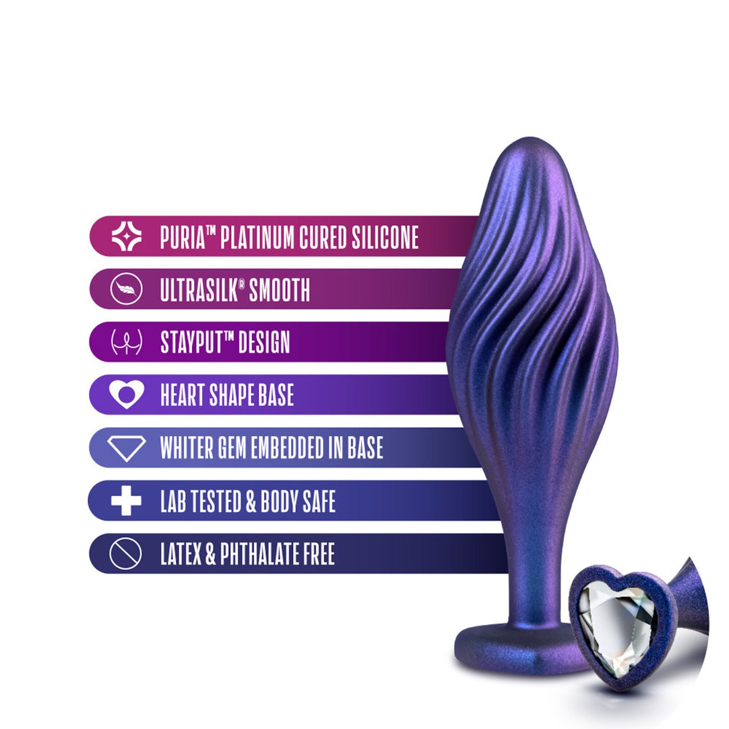 AAM - Swirling Bling Plug - Sapphire