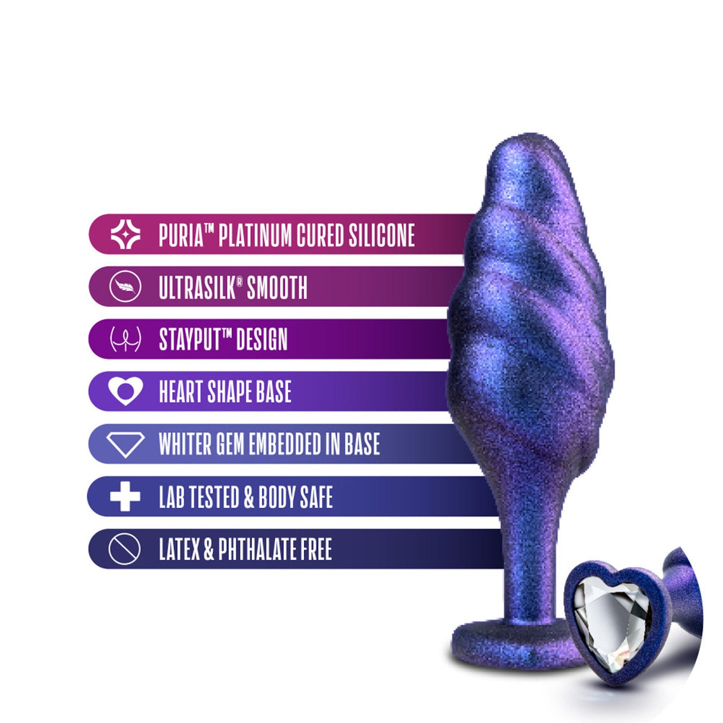 AAM - Bumped Bling Plug - Sapphire