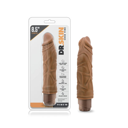 Dr. Skin - Vibe10 Vibrateur Réaliste 8.5po - Bronzé