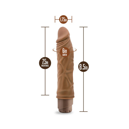 Dr. Skin - Vibe10 Vibrateur Réaliste 8.5po - Bronzé