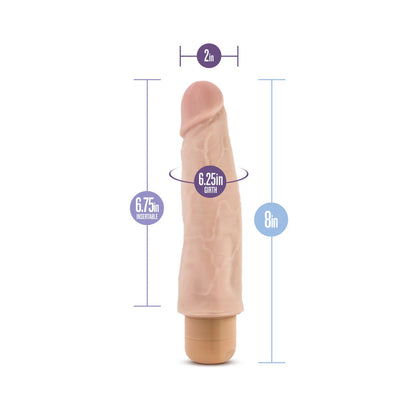Dr. Skin - Vibe14 Vibrateur Réaliste 8po - Beige