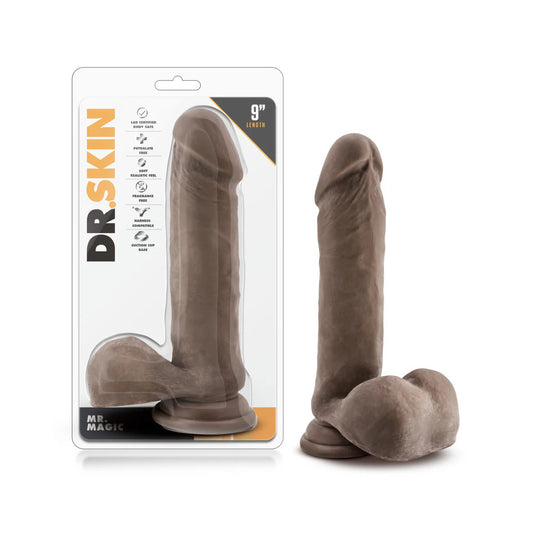 Dr. Skin - Mr. Magic Dildo Réaliste 9po - Brun